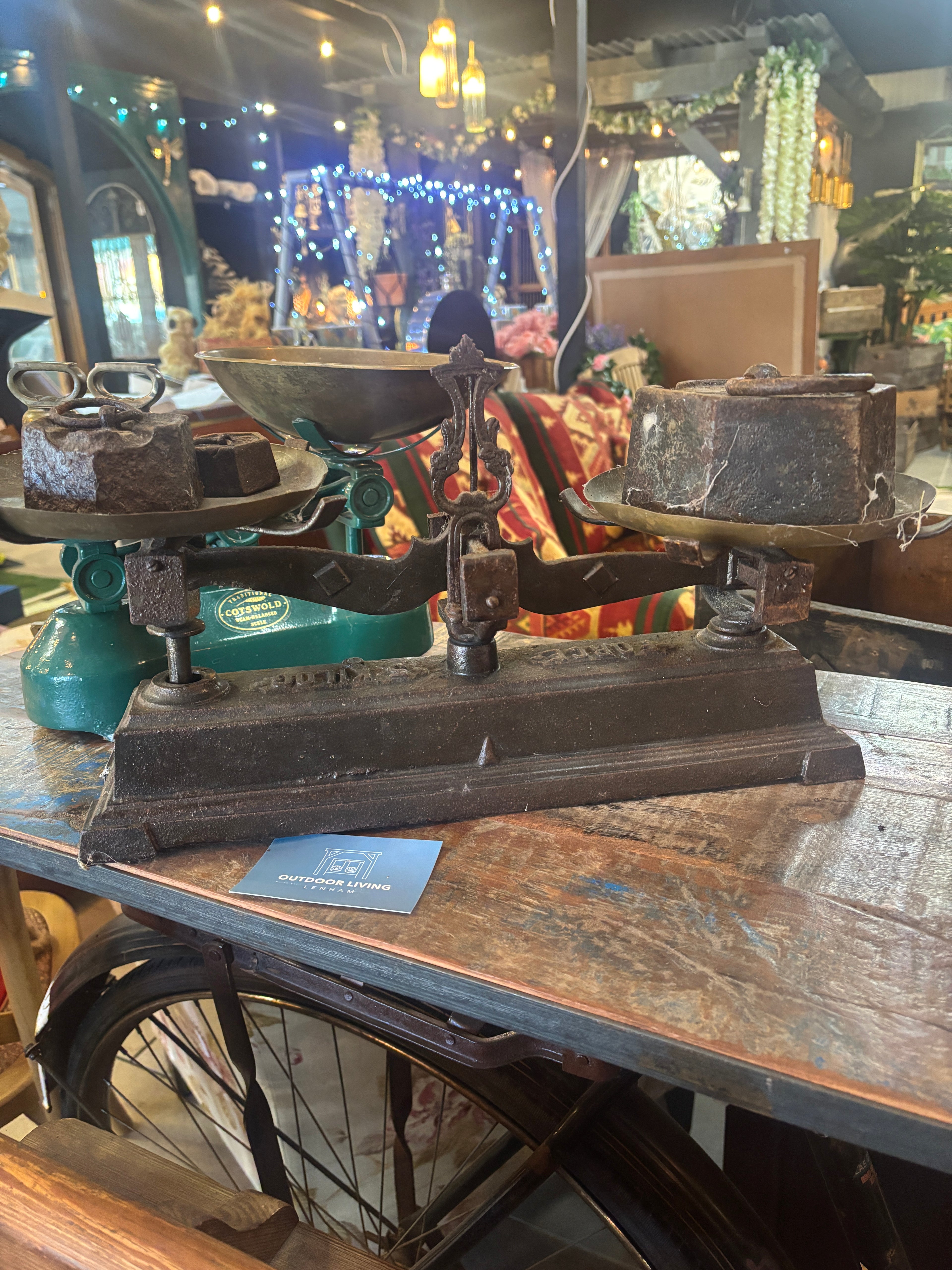 Antique Weighing Scales With Weights