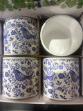 Blue Birds Plant Pot
