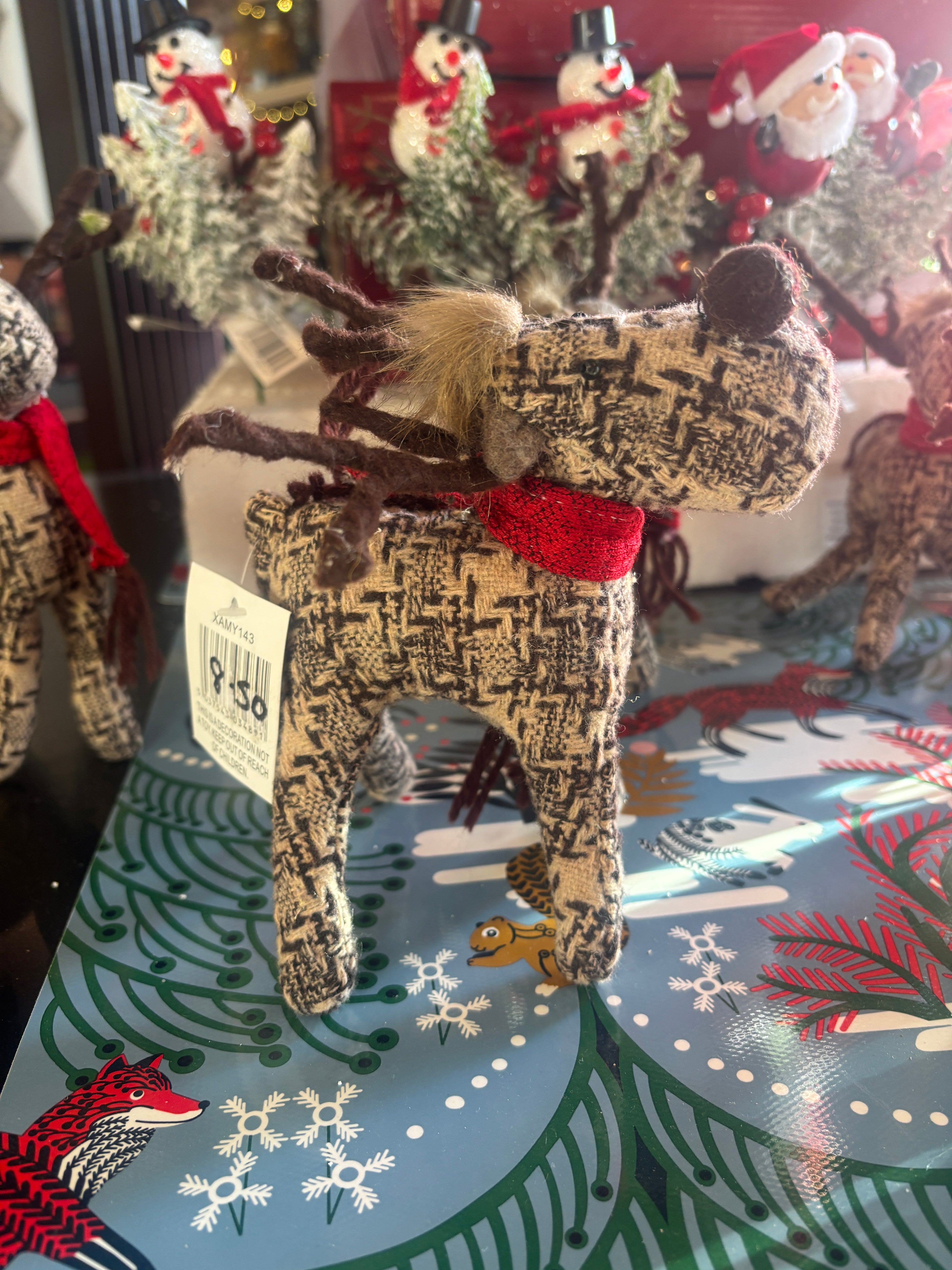 fabric Christmas Reindeer xmas decoration