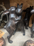 Dancing Hares Figurine