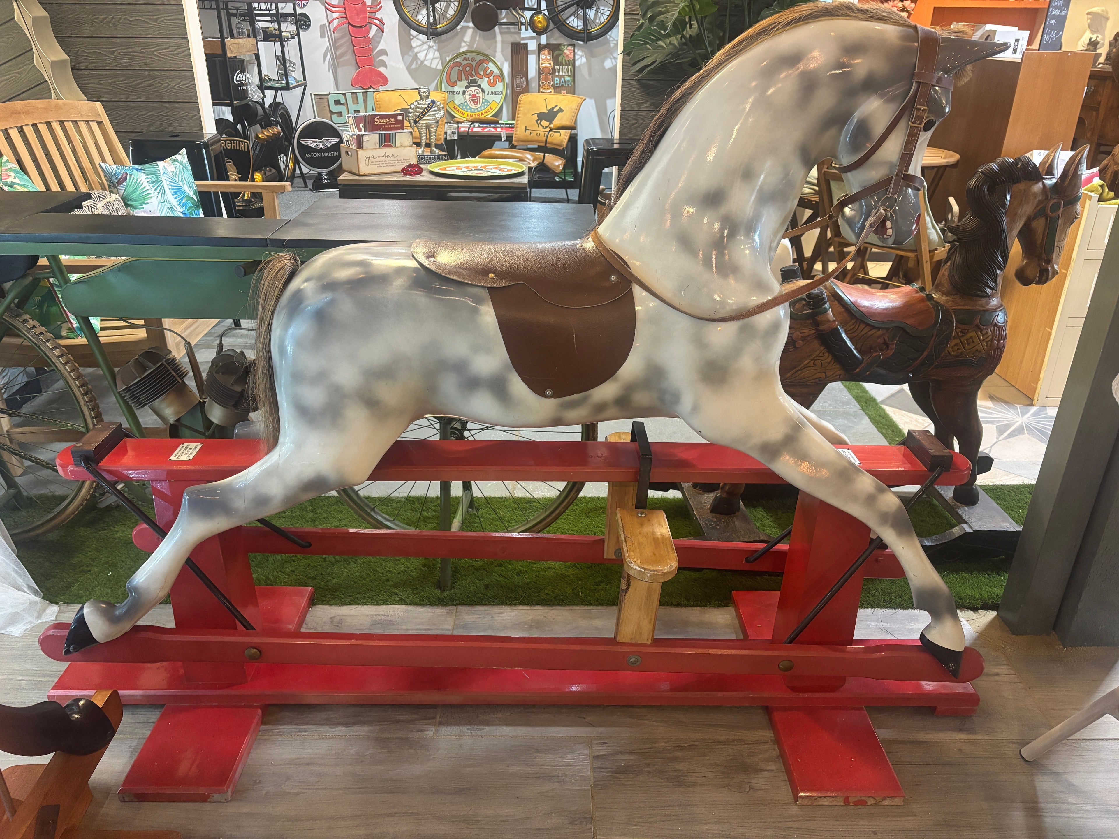Dappled Rocking Horse with grey hair
