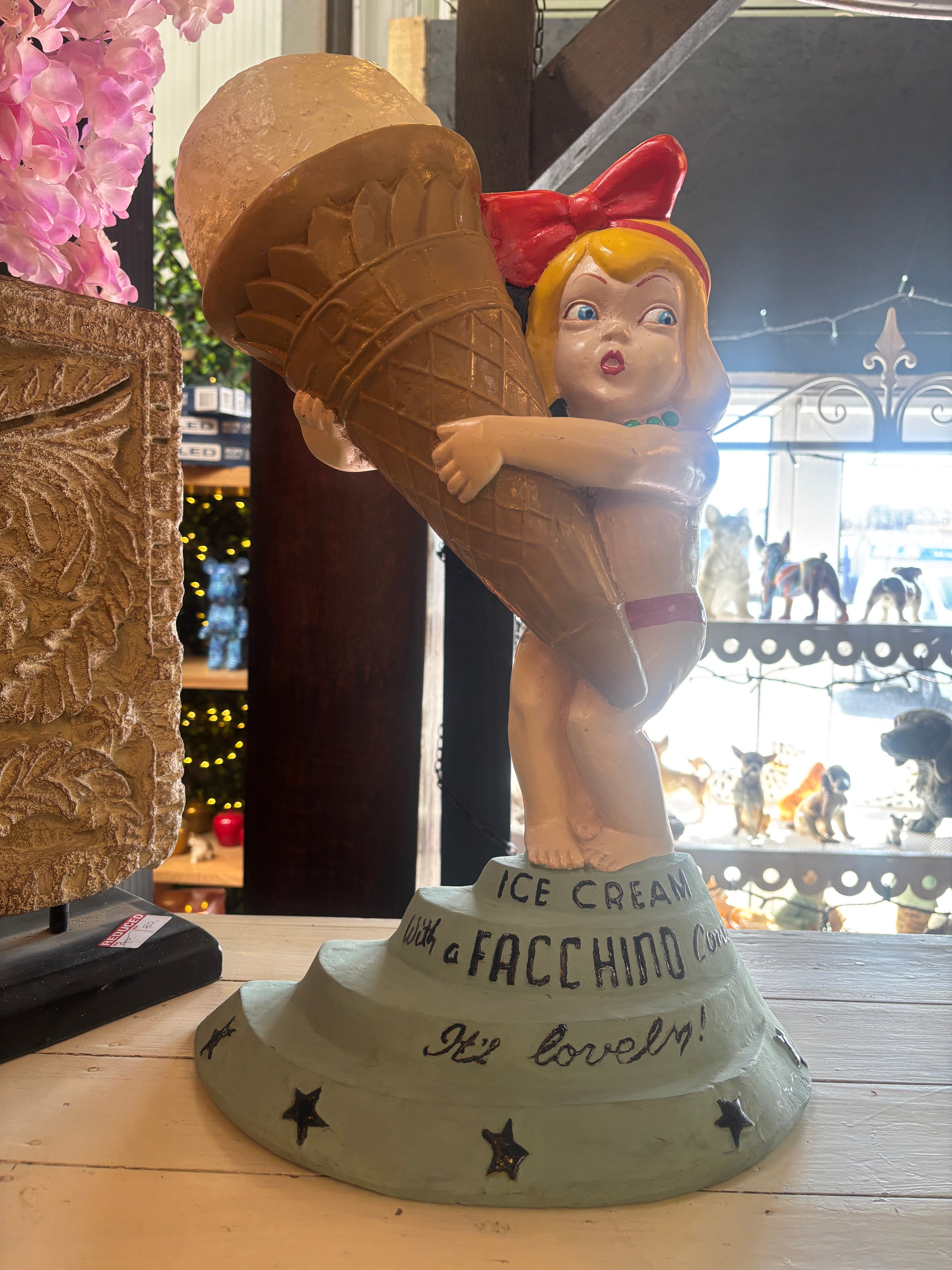 Facchino Ice Cream Advertising Girl