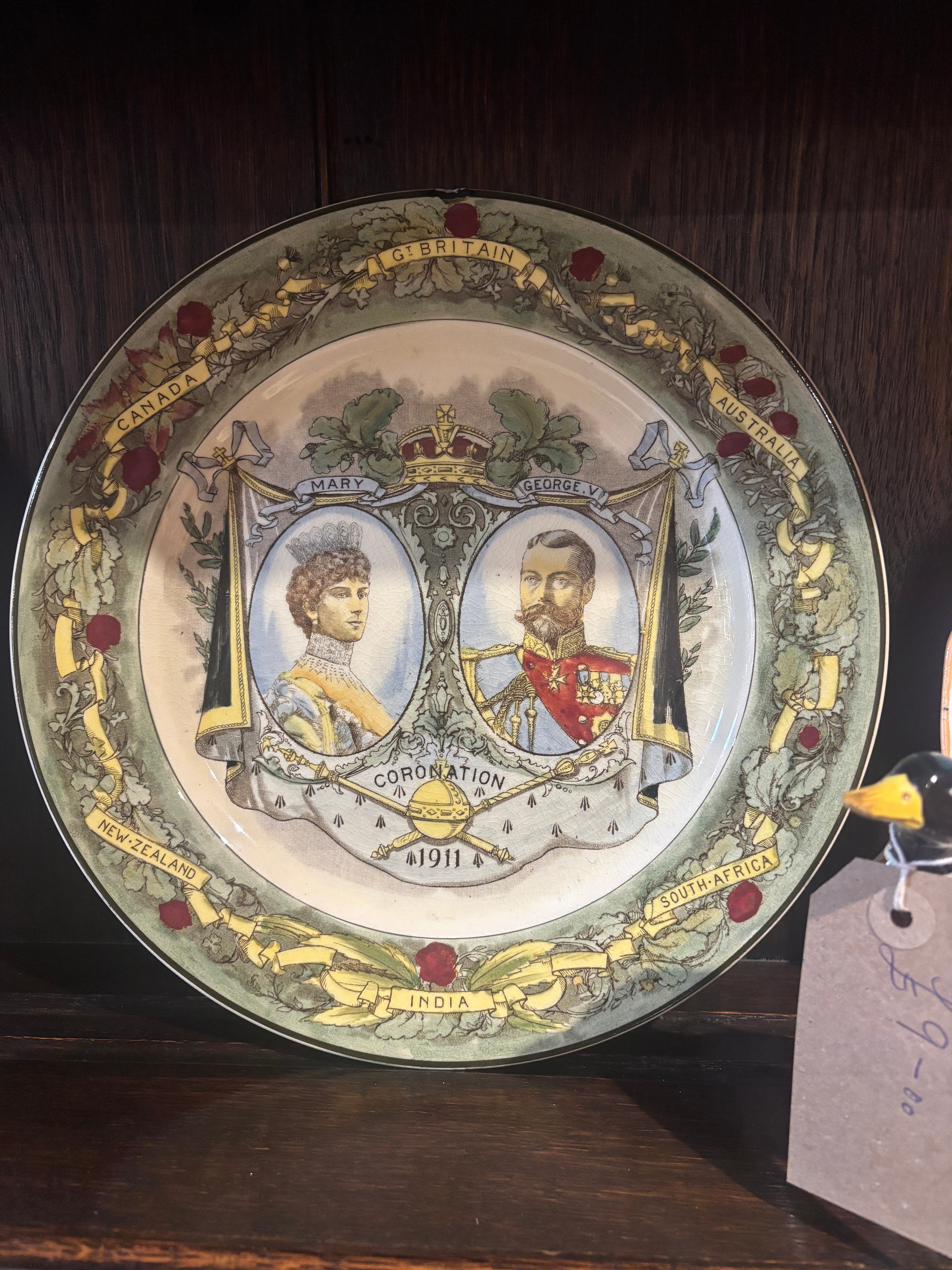 George and Mary 1911 Coronation Plate