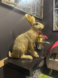 gold Hare Lamp
