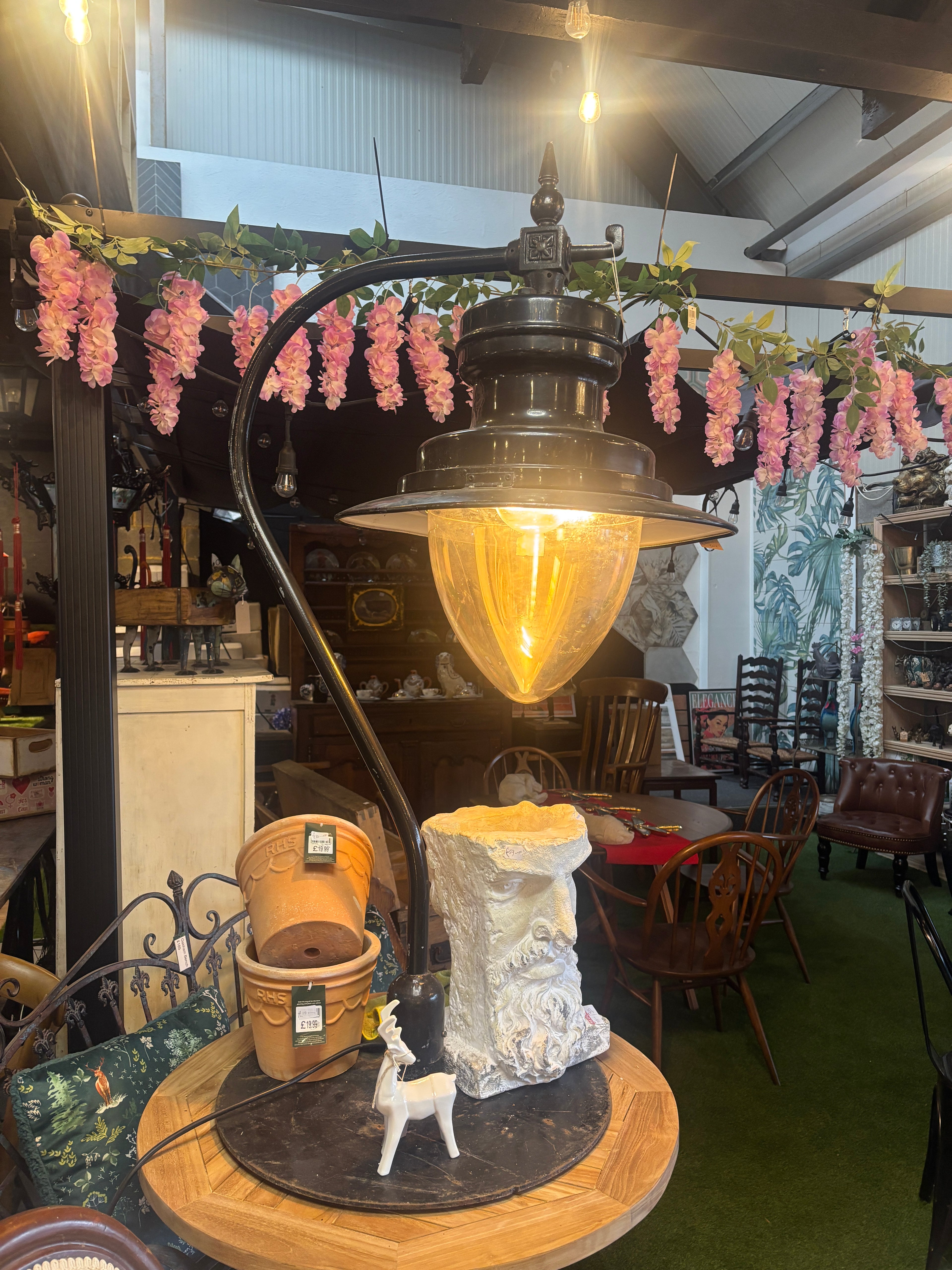 Large Vintage Industrial Lamp