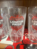 London Pride red print Pint Glass