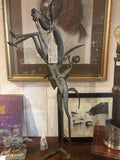 Metal Horse Rearing Statue