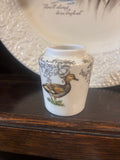 Miniature Vintage Ceramic Vase with a duck design
