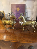 Pair of Brass Horses