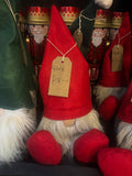red fabric Gonk with long white beard
