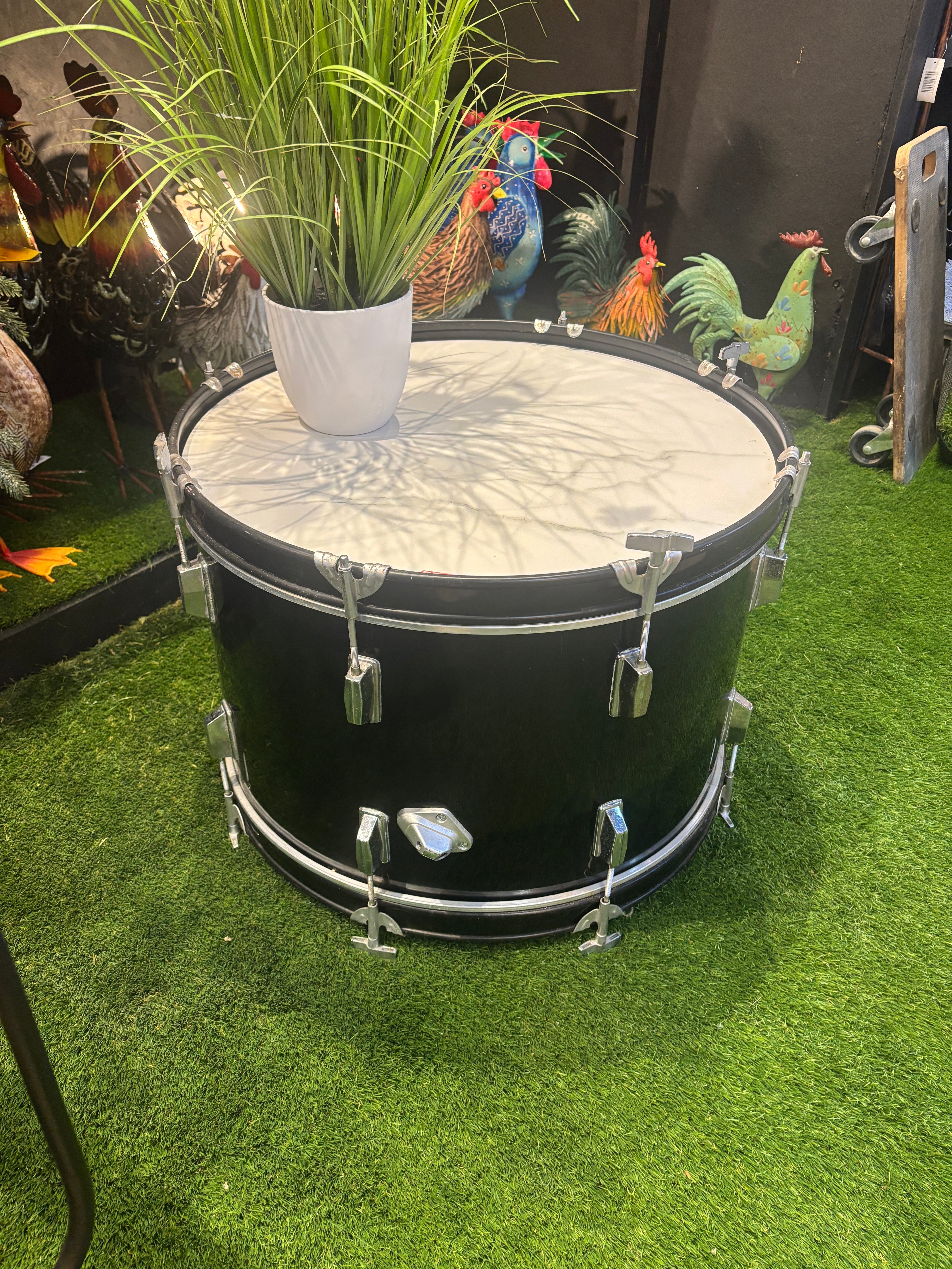 Repurposed Drum Side Table