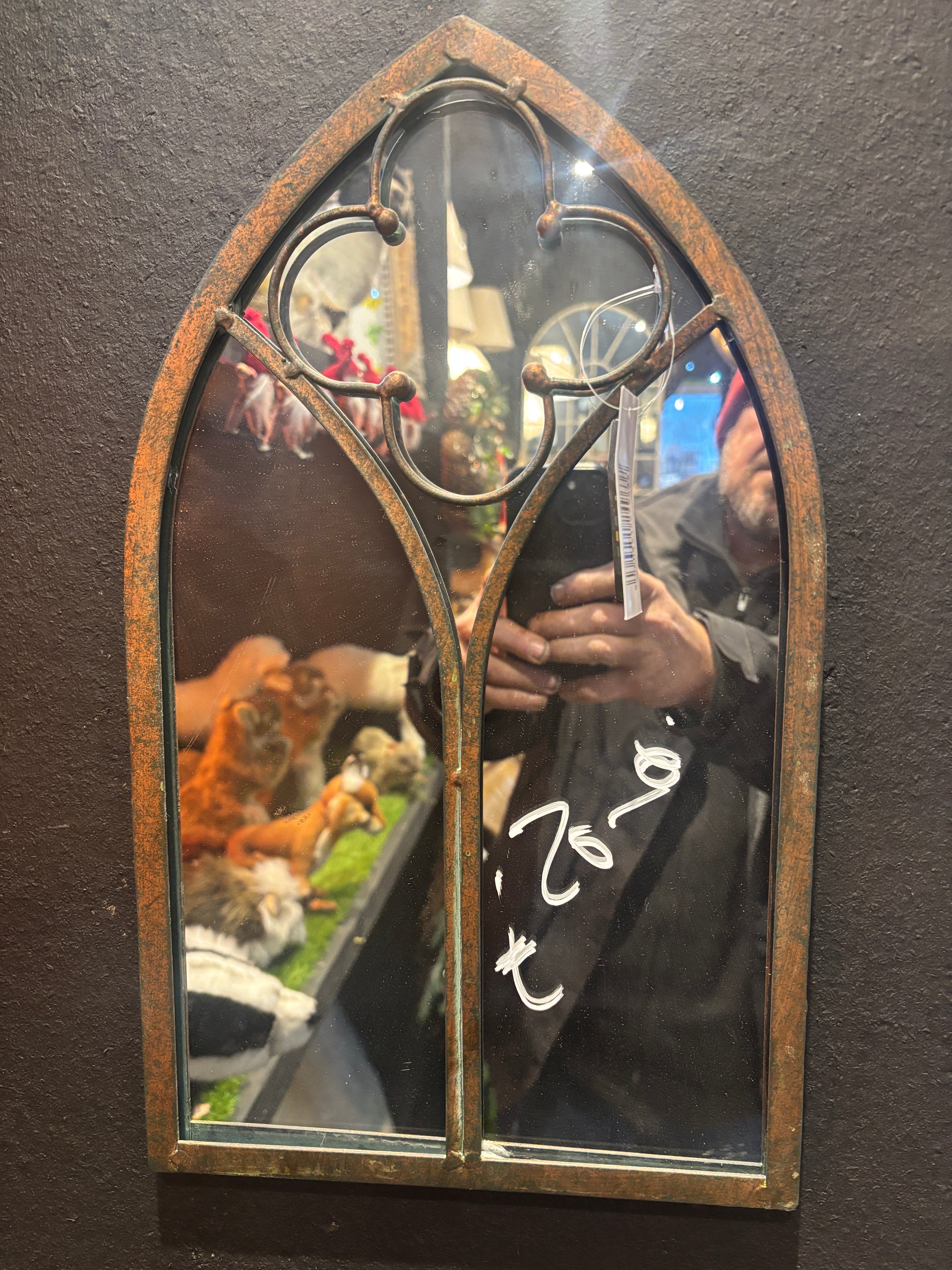 Rust Garden Mirror