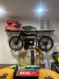 Vintage Brough Superior Bike Bar on a wall