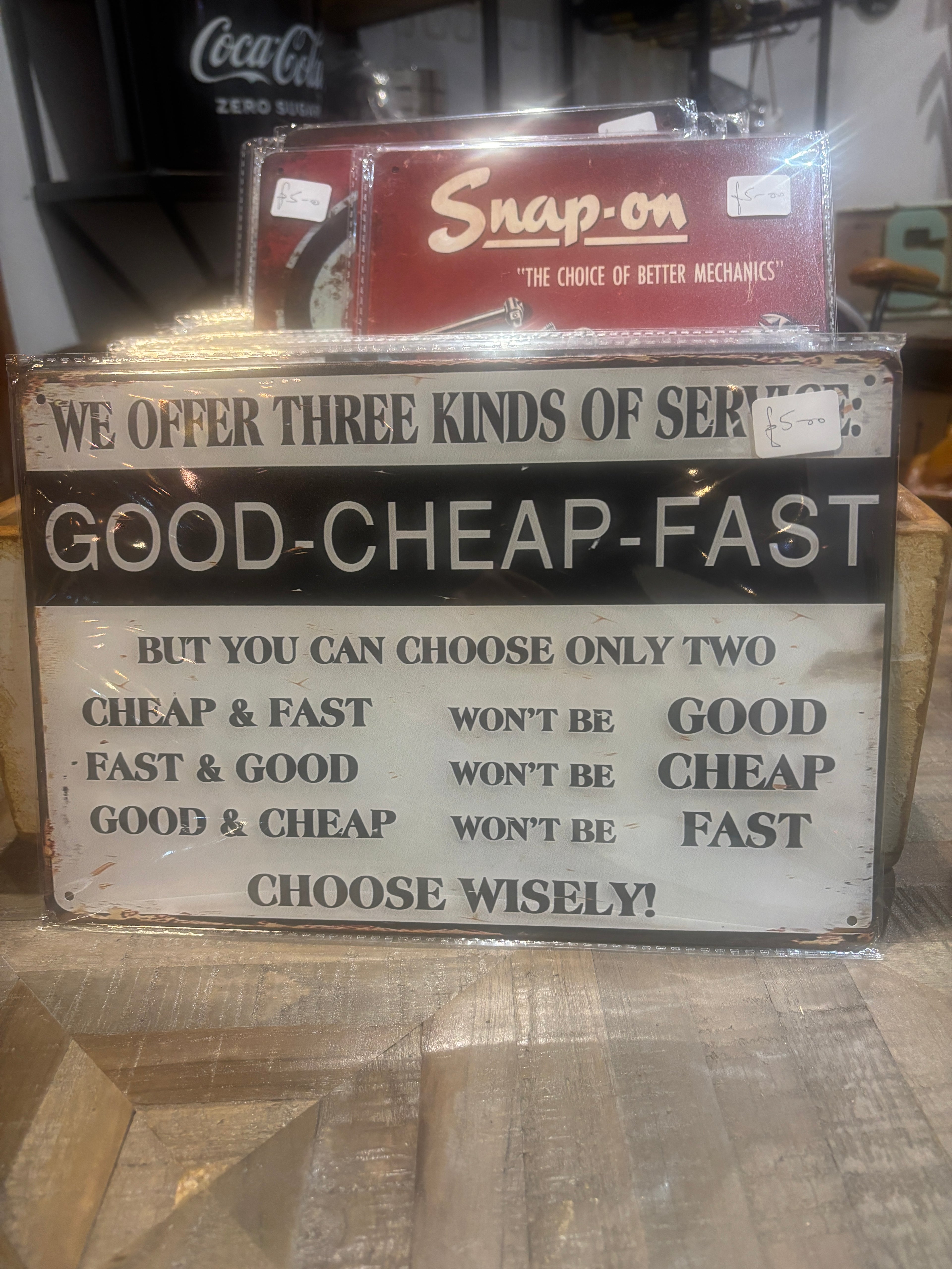 Vintage 'Service' Sign