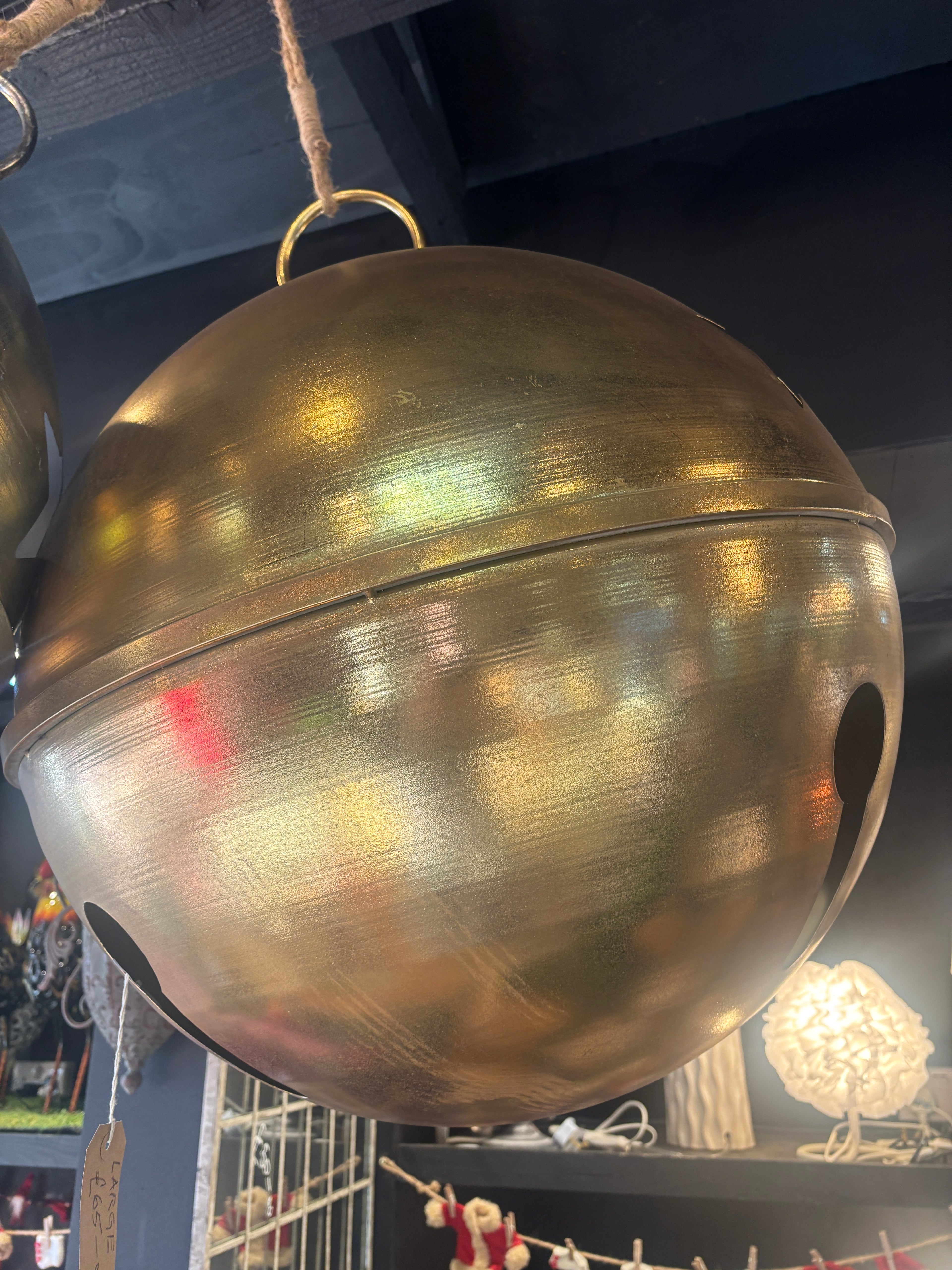 XL Gold coloured Christmas Bauble